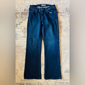 Levis Perfectly Slimming 512 Bootcut Dark Wash Mid Rise Denim Women Size‎ 12